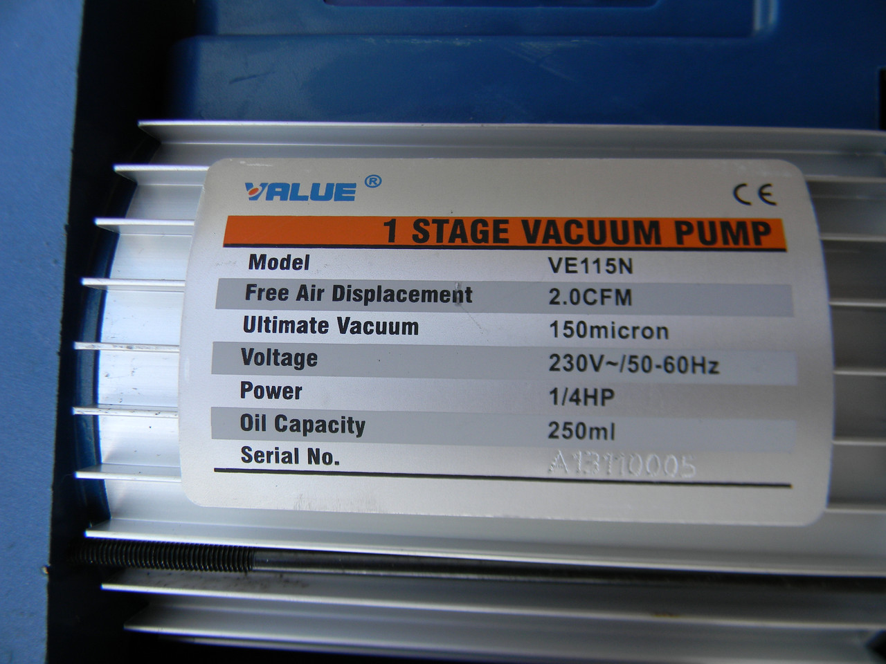 Вакуумный насос Value (Валуе) VE115N 51 л/мин. - фото 2 - id-p43921892