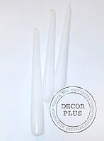 Свічка декоративна 24 см біла