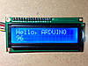 LCD 1602 для Arduino, ЖК дисплей з синім підсвічуванням (без i2c модуля), фото 7