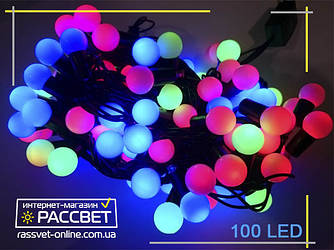 Новорічна гірлянда 100LED куля середня — СП100с світлодіодна