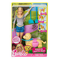 Набір Лялька Barbie Прогулянка з цуценям DWJ68, фото 8