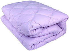 Зимова тепла ковдра з овечої вовни 195*215. Мікрофібра. Блакитне., фото 4