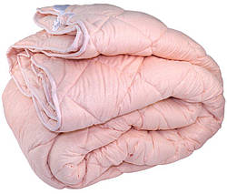 Зимова тепла ковдра з овечої вовни 195*215. Мікрофібра. Блакитне., фото 3