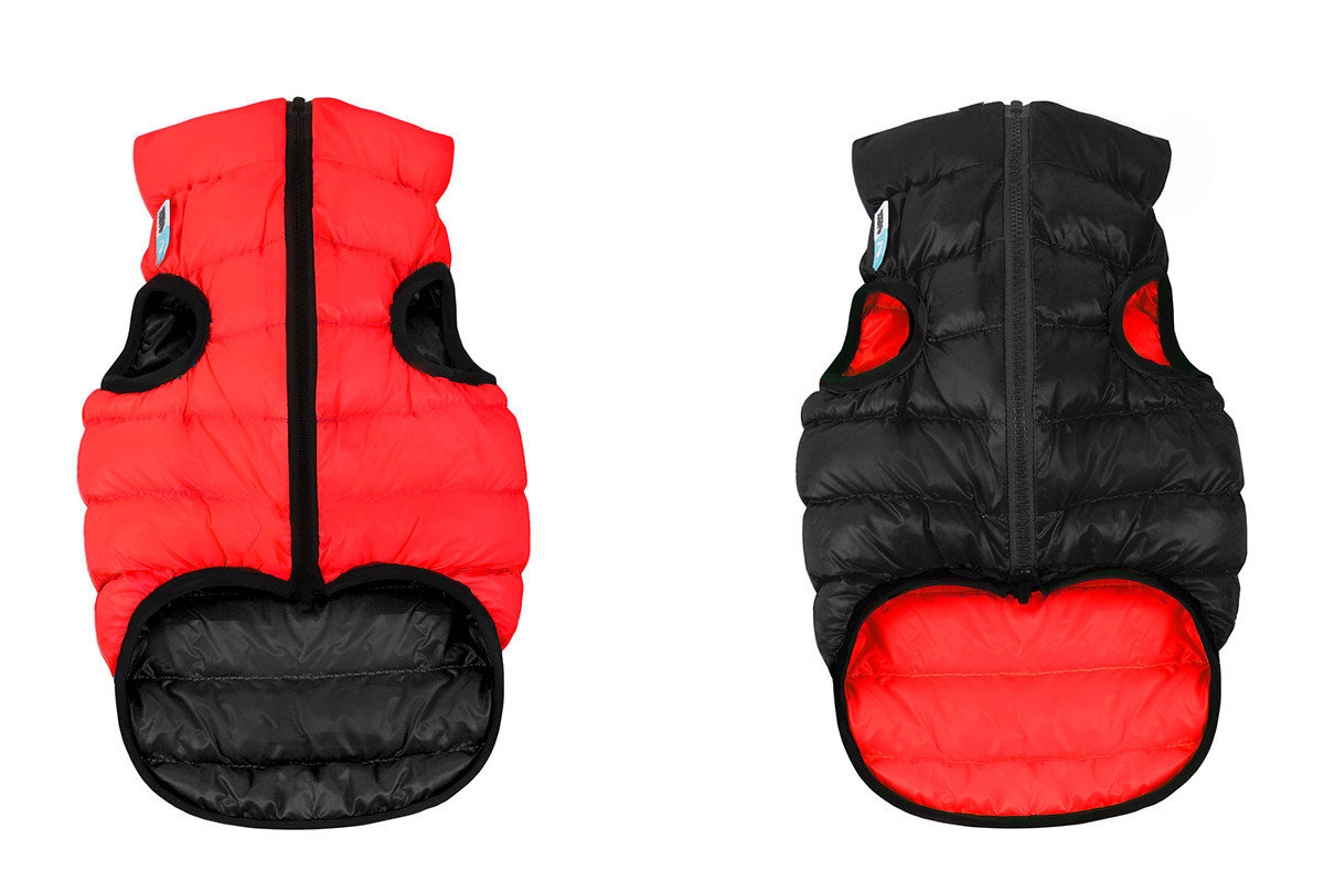 Куртка Airy Vest S 35 жилет чорно-червоний одяг для собак