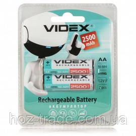 Акумулятор videx АА 2500mah 1.2v 2шт. на блістері