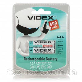Акумулятор videx АА 600mah 1.2v 2шт. на блістері