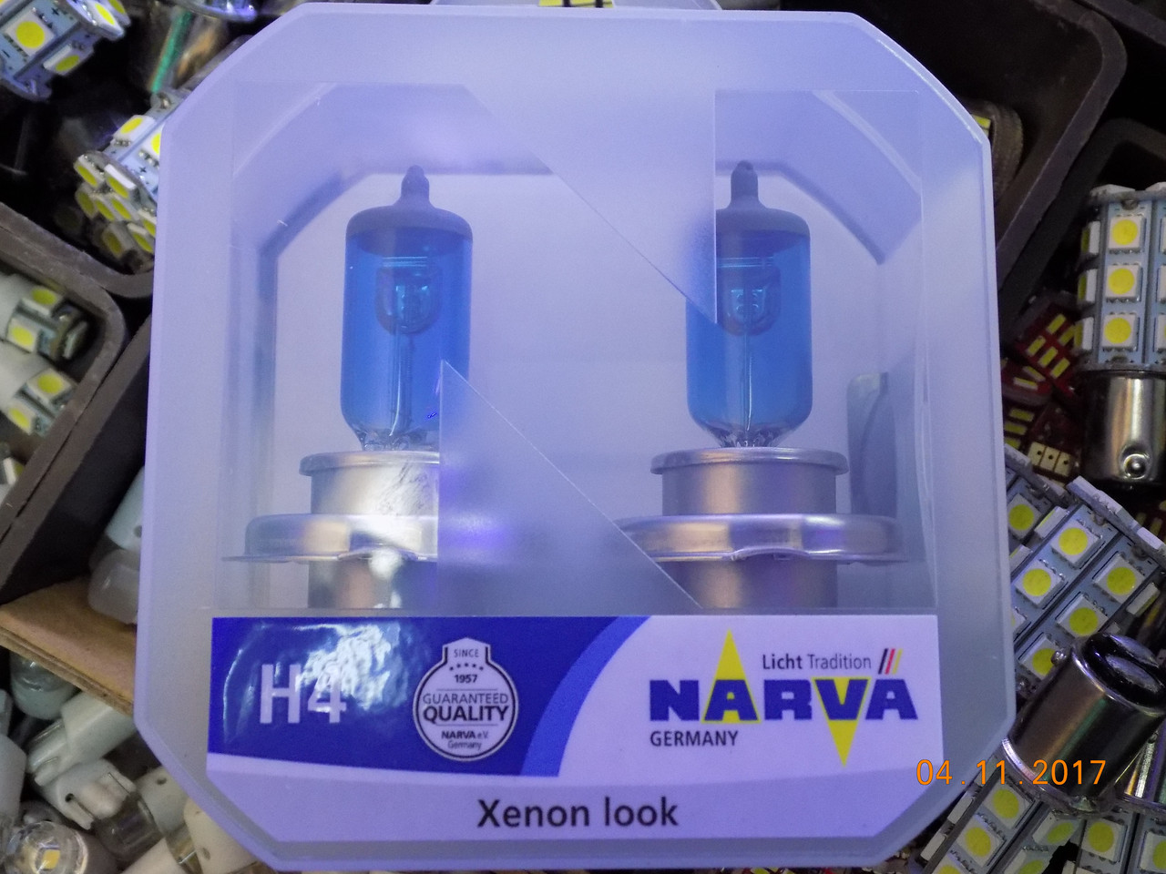 Автомобільна галогенова лампа Narva Range Power White H4 12V 55 W (виробництво Narva, Німеччина), фото 1