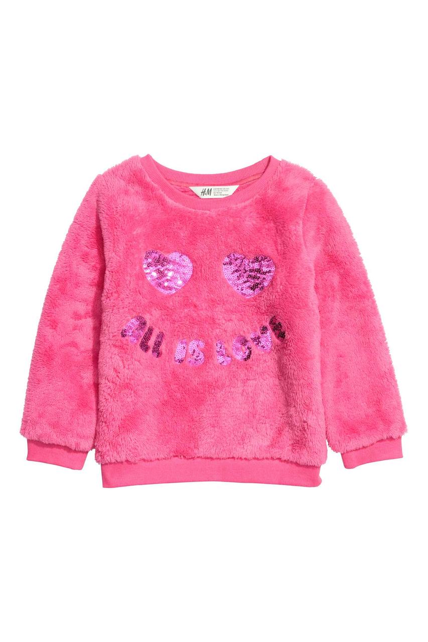 Дитячий плюшевий светр для дівчинки 1,5-2 роки