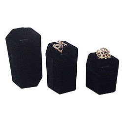 Набір велюрових підставок для кілець