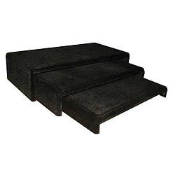 Підставки під прикраси в чорному оксамиті "Сходинки" 5 (шт)