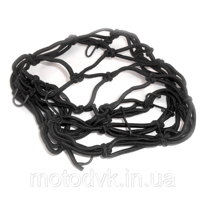 Багажна сітка павук на мотоцикл 40*40, чорна