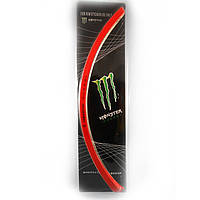 Наклейки на диски "Монстр" (обід 16-17"), червоні