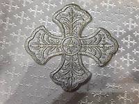Крест на стихарь Хрест для стихарів малий 15 на 15 см срібний