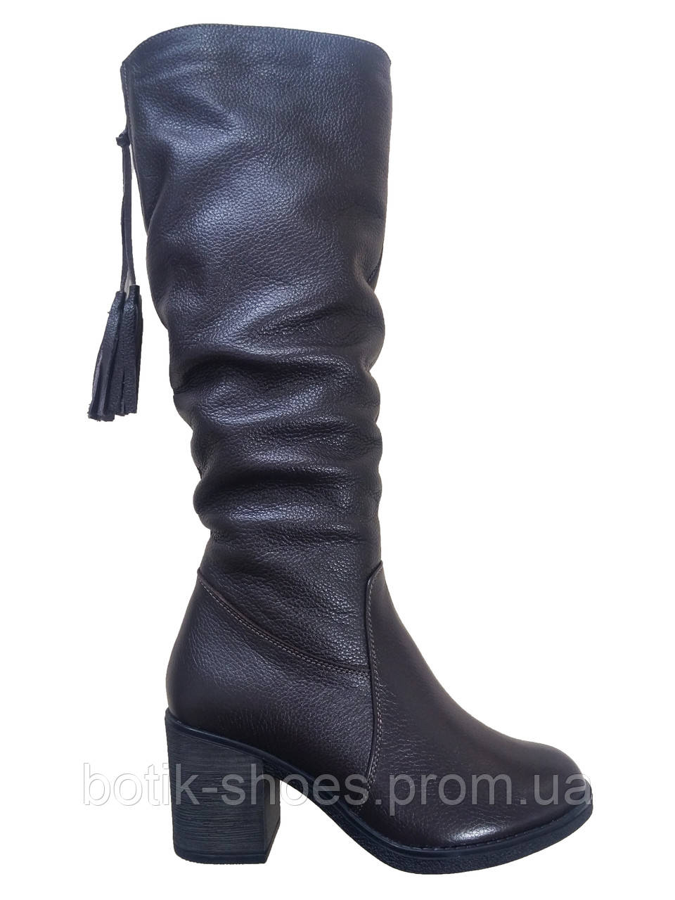 Кожаные женские зимние сапоги на каблуке Romax 5246 - фото 1 - id-p609282578
