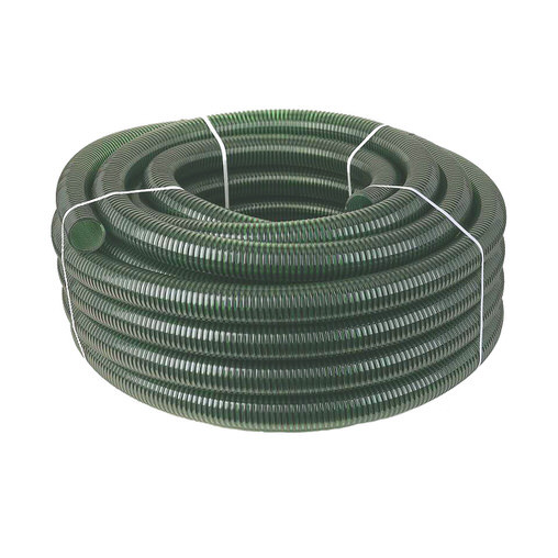 Шланг напірно-всмоктувальний, спіральний (зелений), 32 мм