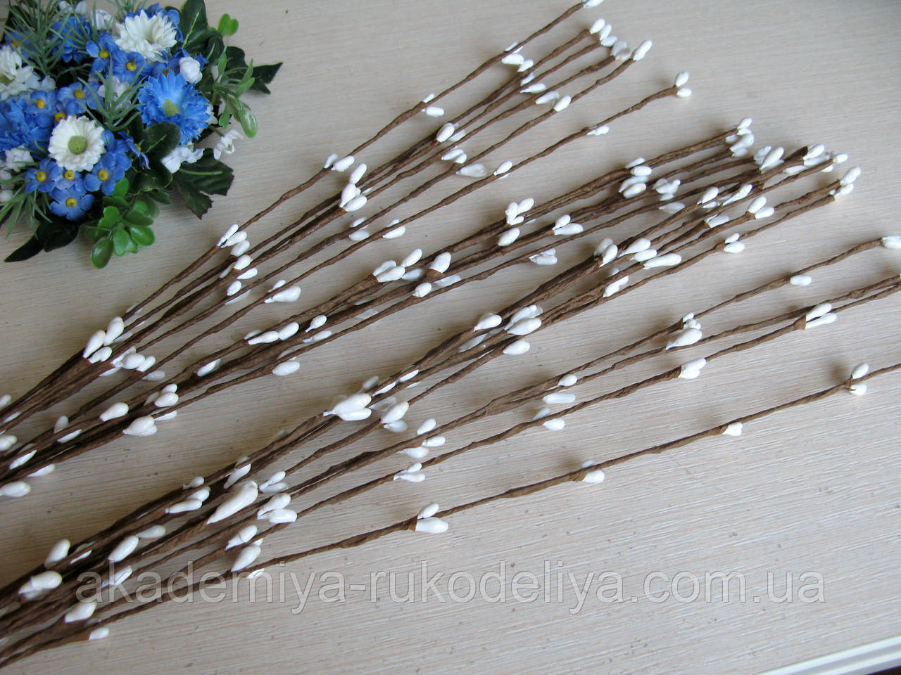 Веточки вербы (ивы) с почками. Белый 37 см - 1 шт: продажа, цена в ...