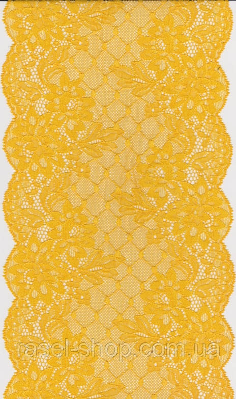 Мереживо стрейч 17см 1223-16 ЖЕЛ, фото 1
