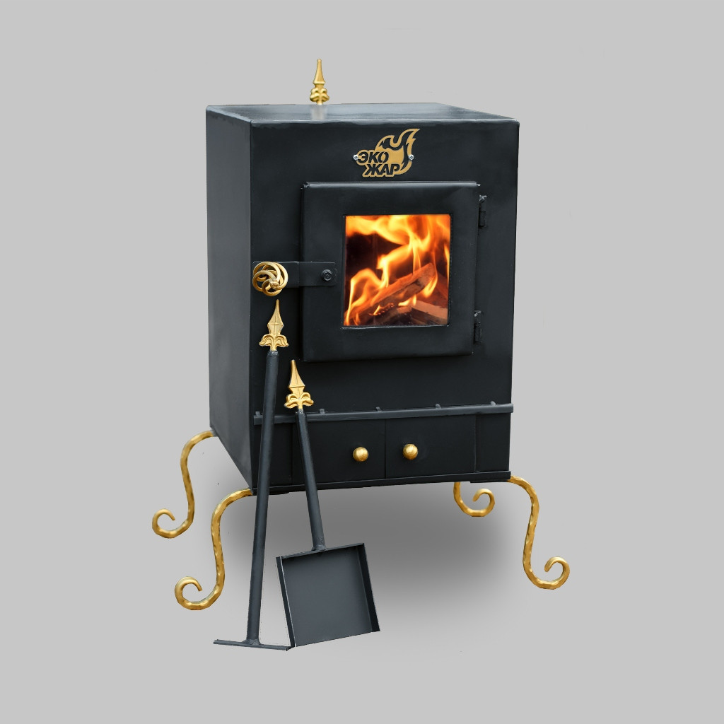 Піч камін Екожеар Комфорт Плюс, з камерою допалювання вторинних газів (сталь 4 мм), фото 1