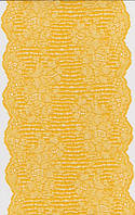Кружево стрейч, желтое, шир.17 см,№1232
