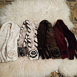 Шарфи з натурального хутра норки. Жіночий норковий шарфик., фото 8