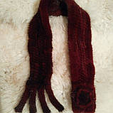 Шарфи з натурального хутра норки. Жіночий норковий шарфик., фото 4