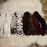 Шарфи з натурального хутра норки. Жіночий норковий шарфик., фото 3