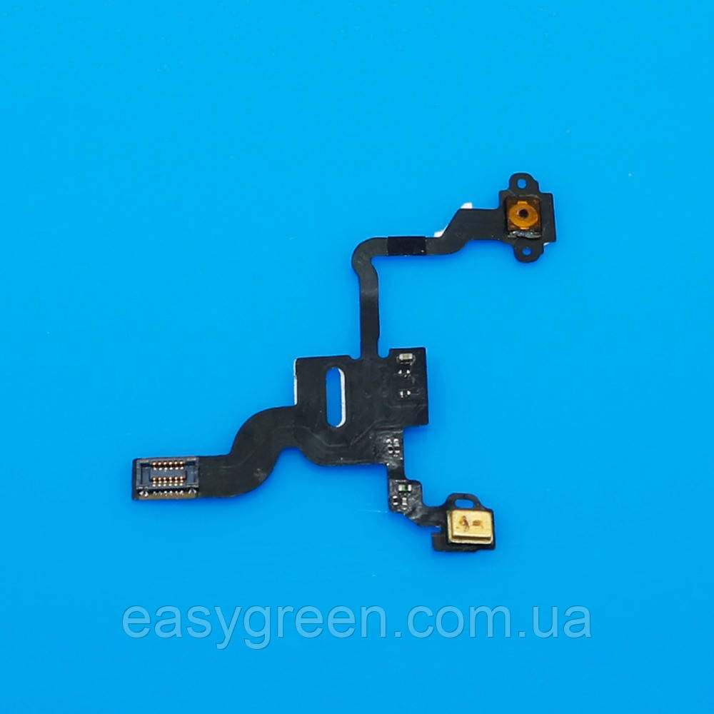 Apple iPhone 4G Шлейф кнопок увімкнення, вимикання з датчиком, мікрофон, фото 1
