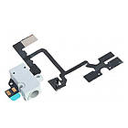 Apple iPhone 4 Шлейф конектора гарнітури та гучності білий