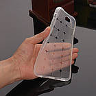 Apple iPhone 4G/4S Силікон Magic Cube білий/прозорий/арт 12909