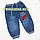 Дитячі утеплені джинси р. 110 на махре для хлопчика теплі зимові Туреччина 3351 А Блакитний, фото 2