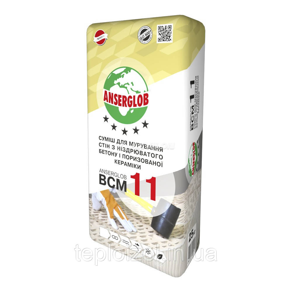 Клей для газоблоку Ансерглоб (Anserglob) ВСМ-11