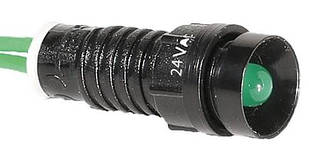 Лампа сигнальна LS LED 5 G 24 (5 мм, 24V AC, зелена)