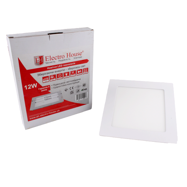 LED панель квадратна 12W
