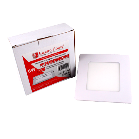 LED панель квадратна 6W, фото 1