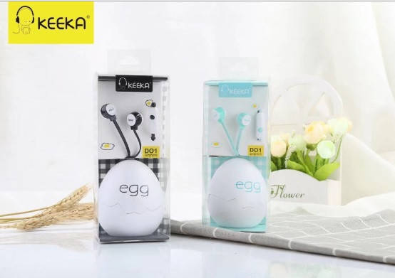 Навушники для телефона "Keeka D01" з оригінальним чохлом, фото 1