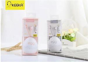 Навушники для телефона "Keeka D01" з оригінальним чохлом, фото 4