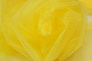 Тканина Фатин середньої жорсткості Яскраво жовтий