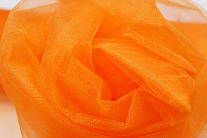 Тканина Фатин середньої жорсткості Апельсин