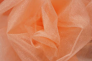 Тканина Фатин середньої жорсткості Персик