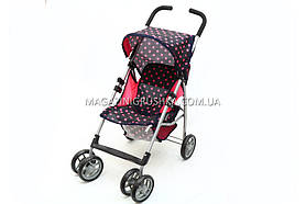 Коляска прогулянкова для ляльок з нішею і козирком 9351 A
