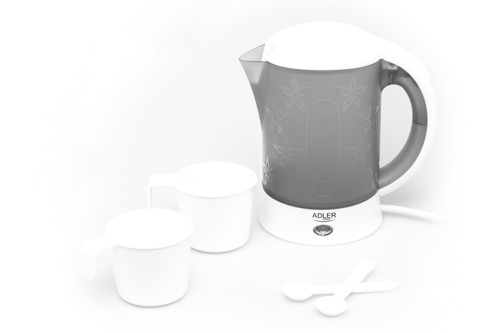 Електричний чайник 0.6 L + 2 чашки + 2 чайні ложки Adler AD 1268