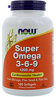 Now Super Omega 3-6-9 1200mg 180 softgels