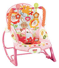 Крісло-гойдалка c вібрацією 3в1 "Кролик Банні" Fisher-Price Infant To Toddler Rocker, Bunny