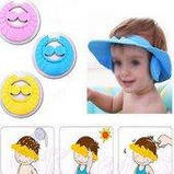 Дитячий регульований козирок для миття голови з додатковим захистом вушок, синій, фото 3