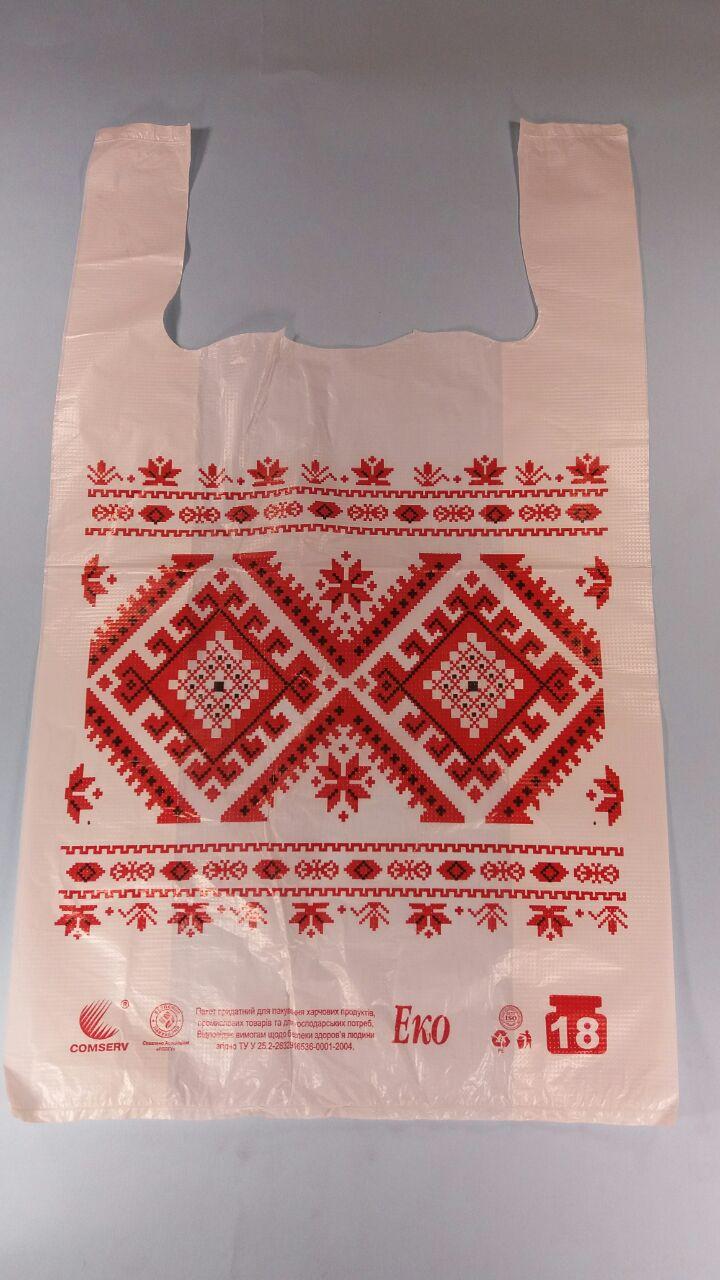 Пакети майка з малюнком (28*49) "Еко Вышеванка" (250 шт), фото 1