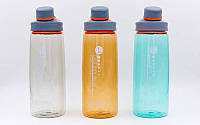 Бутылка для воды спортивная 700мл (TRITAN прозрач, PP, цвета в ассортименте)