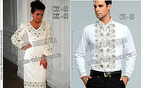 Заготовки для вишивки (чоловіча сорочка+жіноча сукня)