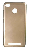 Силіконова матовий чохол-накладка для Rock Xiaomi Redmi 3s золотистий