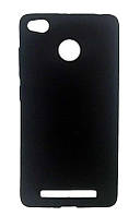 Силіконова матовий чохол-накладка для Rock Xiaomi Redmi 3S чорна