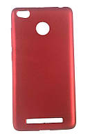 Силіконова матовий чохол-накладка для Rock Xiaomi Redmi 3S червона